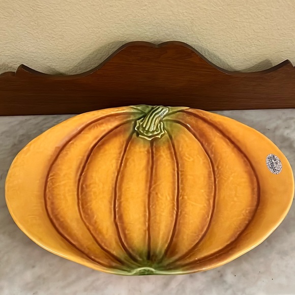 🆕 Olfaire-Made In Portugal 🇵🇹-Pumpkin Platter-18” X 13” - Picture 1 of 12